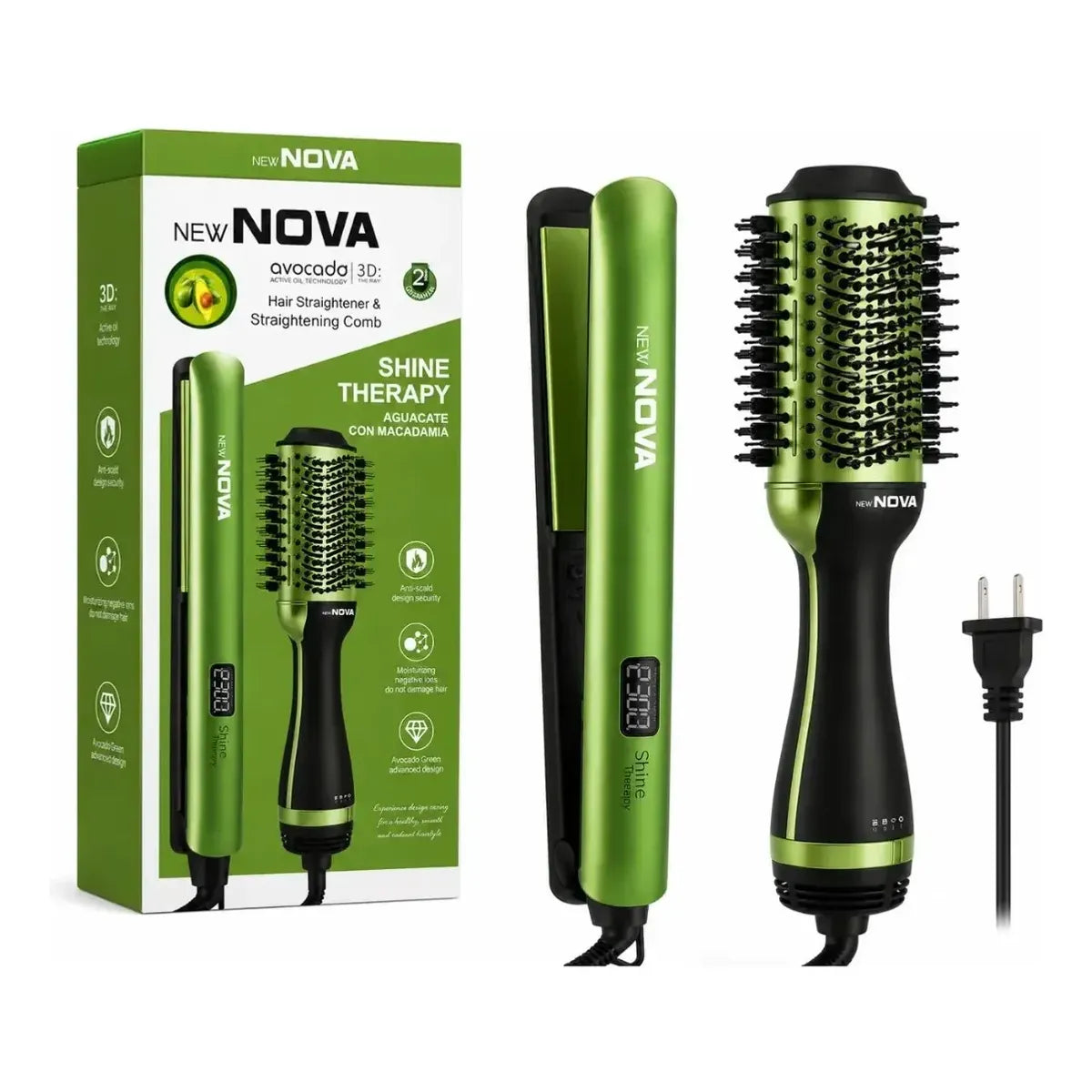 Plancha y Cepillo Eléctrico - Combo Nova